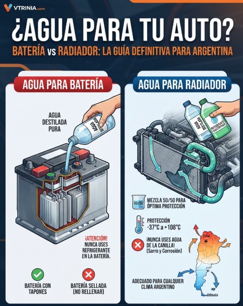 Agua para sistema de refrigeración