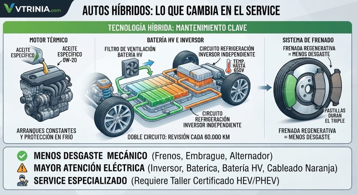 Autos híbridos mantenimiento