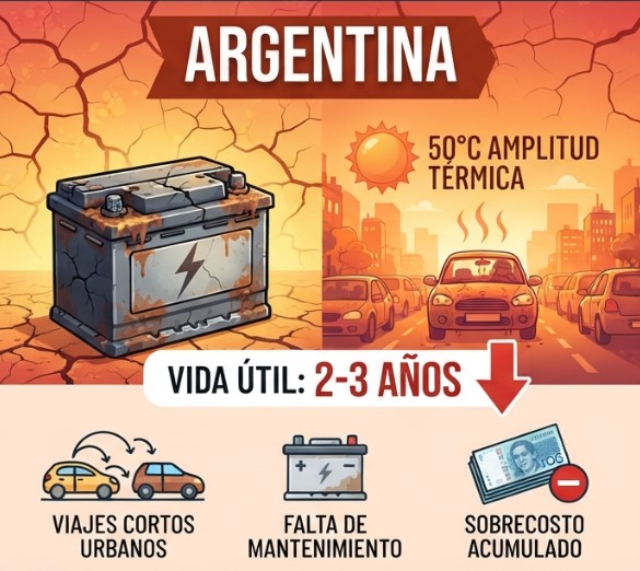 Por qué las baterías se agotan más rápido en Argentina