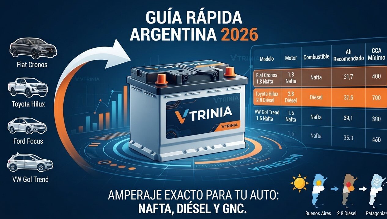 Tabla de amperaje según modelo y motor